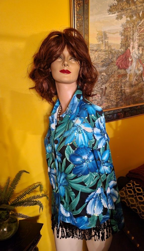 Draper's & Damon's Sequin Jacket. Size S