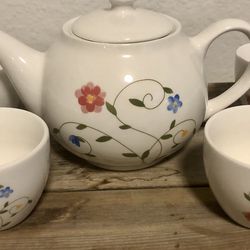 MR. COFFEE Teapot, 6 Cups.  With A Floral Design.