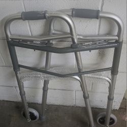 Aluminum Foldable Walker – New Condition, Lightweight Adjustable Adult Mobility Aid