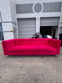 Large pink couch