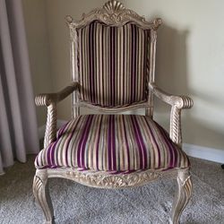 Two Vintage Style Large Chairs 