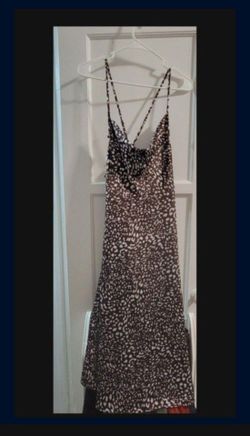 Animal Print Slip Maxi Dress