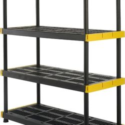 Heavy Duty Plastic Storage Shelving Rack  2 Racks