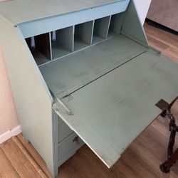 Wooden Hinge Top (Secretary) Desk