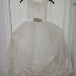 Girls Dress Baptism Or  Flower girl