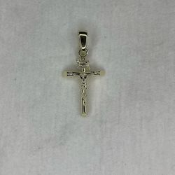 18k Gold Plated Crucifix Pendant 