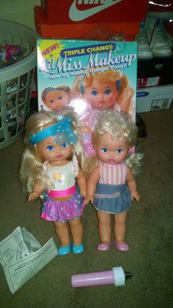 Vintage 2 lil miss makeup dolls