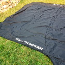 Suntracker Dlx Party Barge Pontoon 20ft Black Canvas  AWNING REPLACEMENT  COVER FITS 4 BOW POLES....BRAND NEW!!