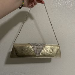 Golden Purse Clutch Wallet Bag