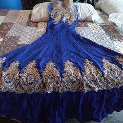 Evening/Prom/Wedding Royal Blue Gown Thumbnail