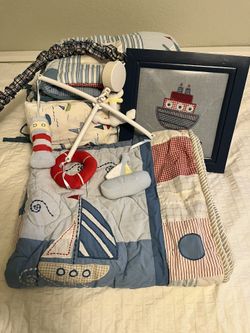 Baby Crib Bedding Nautical Set 