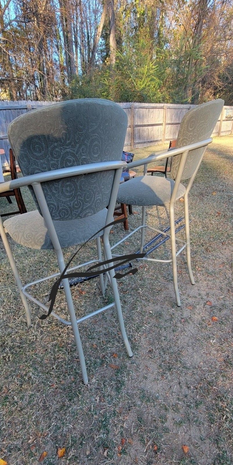2 High Modern Chairs
