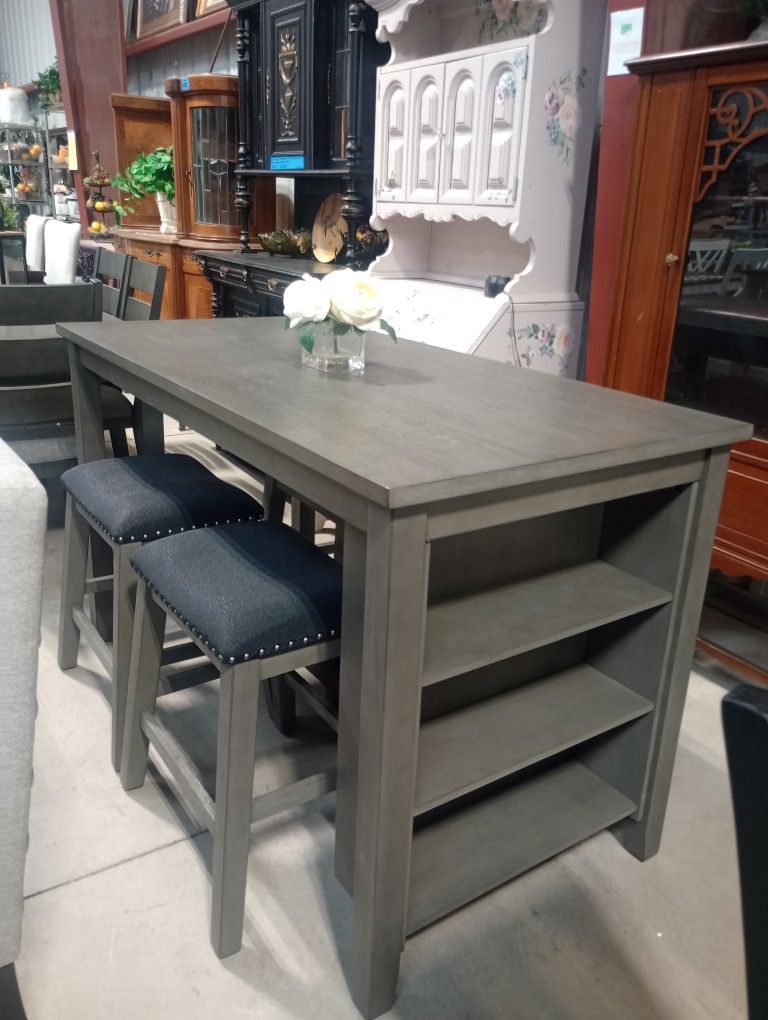 Farmhouse Style Pub Height Kitchen Table Sets