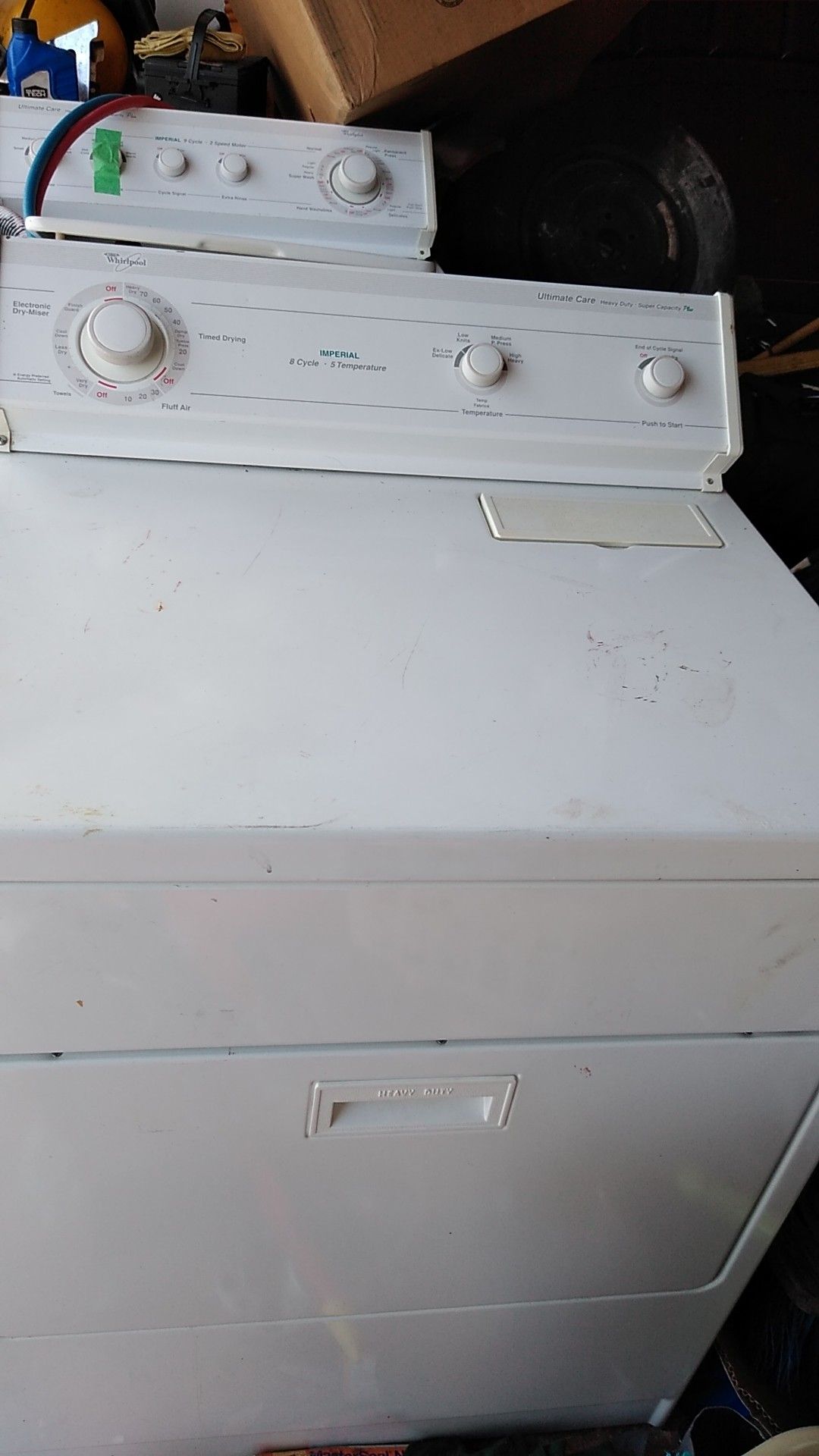 Washer and dryer