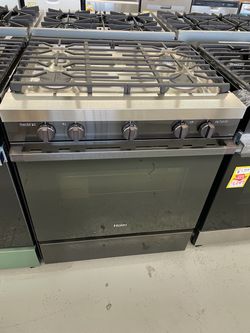 New Haier Smart Slide In Gas Stove Range