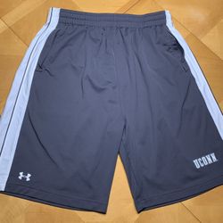 UConn Huskies Under Armour Basketball Shorts Men's XL Gray