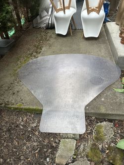 Desk Chair Mat - Clear Vinyl $20