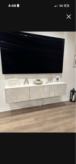 Floating Wall-Mounted TV Console Cabinet