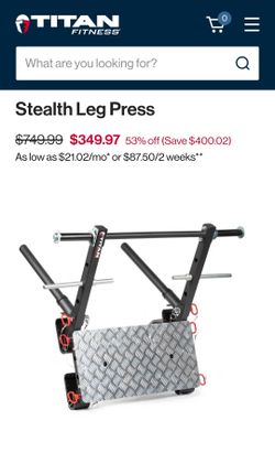 Titan fitness stealth leg press