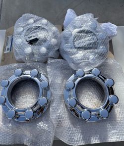 SET FORD F250 F350 SRW 4X4 20-25 CHROME CENTER CAPS HC3C-1A108-LD HC3C-1A096-KD