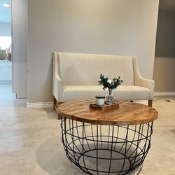 World Market  Bench (cream)