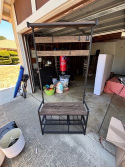 Entry way coat rack / shoe rack