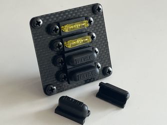 fuse block carbon fiber fuse panel new 4 circuit