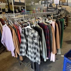 Double Sides Rack Clothes $70  Straight Clothes Rack $40  Circle Rack Clothes $40 