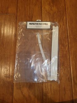 Protective Face Shield – Durable, Adjustable, Latex-Free – 13"x9"