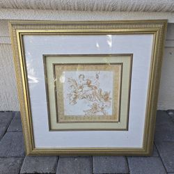 Antique French Rococo Print