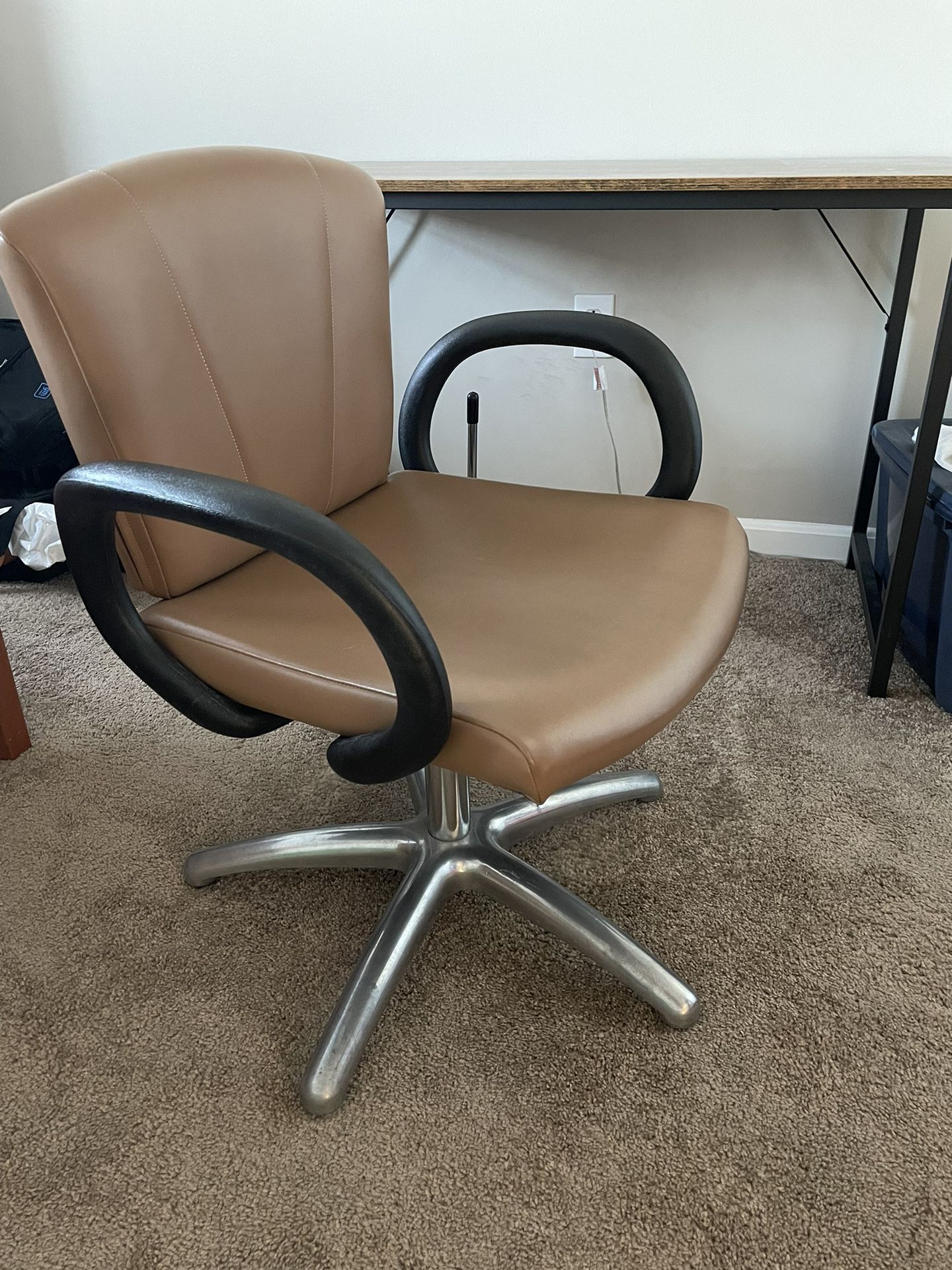 Faux Leather Reclining Chair - $20