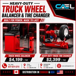 New CAEL Heavy-Duty Truck Wheel Balancer & Tire Changer – Certified | Warranty | Finance