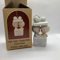 Precious Moments First Christmas Together 1988 Gift Ornament