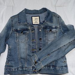 Crop Denim Jean Jacket 
