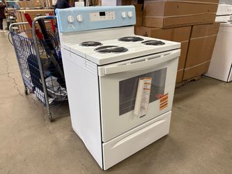 NEW! WHIRLPOOL 30″ 4 Burner Freestanding Electric Range in White Model #WFC150M0JW4
