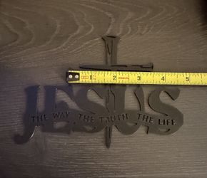 Jesus The Way The Truth The Life Wall Sign | 3D Printed Christian Wall Decor