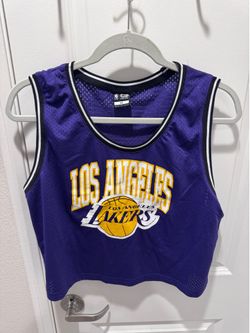 Los Angeles Lakers Ultra Game Purple Crop Tank Top Women’s XL – New w/ Tags
