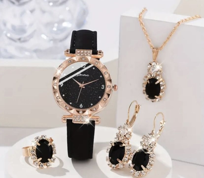 Holiday Special 😍💎🙌Amazing 5 Peice Watch and Accessories Set💎🙌(Brand New)