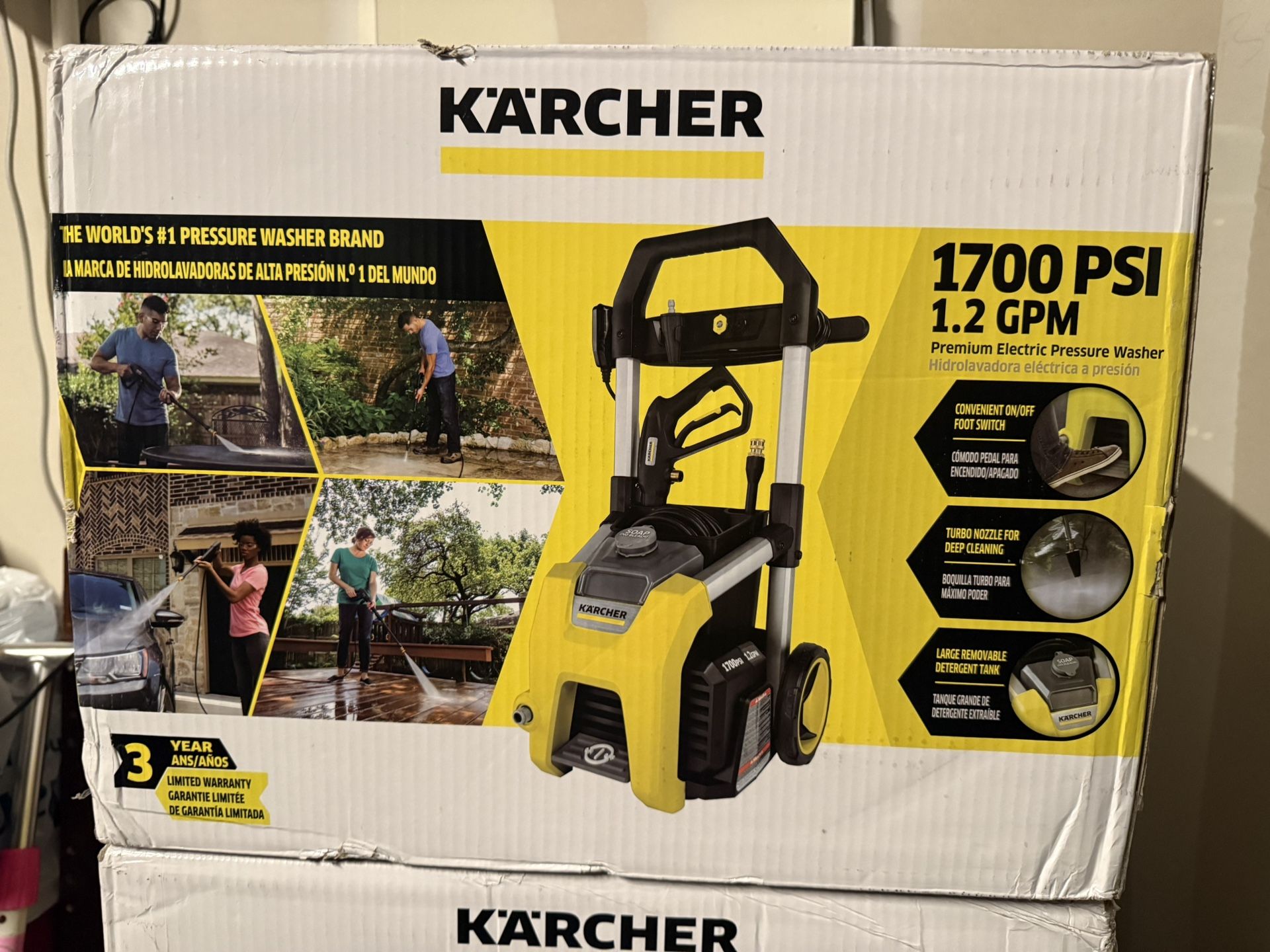 Karcher K1700 Electric Pressure Washer, 1700 PSI, 1.2 GPM, CETA Certified