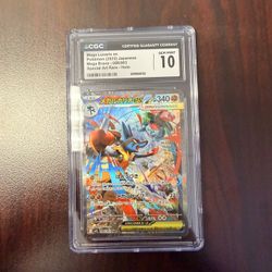 Pokemon Mega lucario EX CGC 10