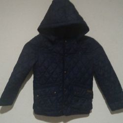 Boys Polo  Coat With Corduroy