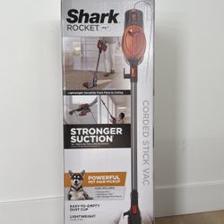 Shark Rocket Pet Corded Stick Vacuum, Lightweight with Swivel Steering for Carpets & Hard Floo