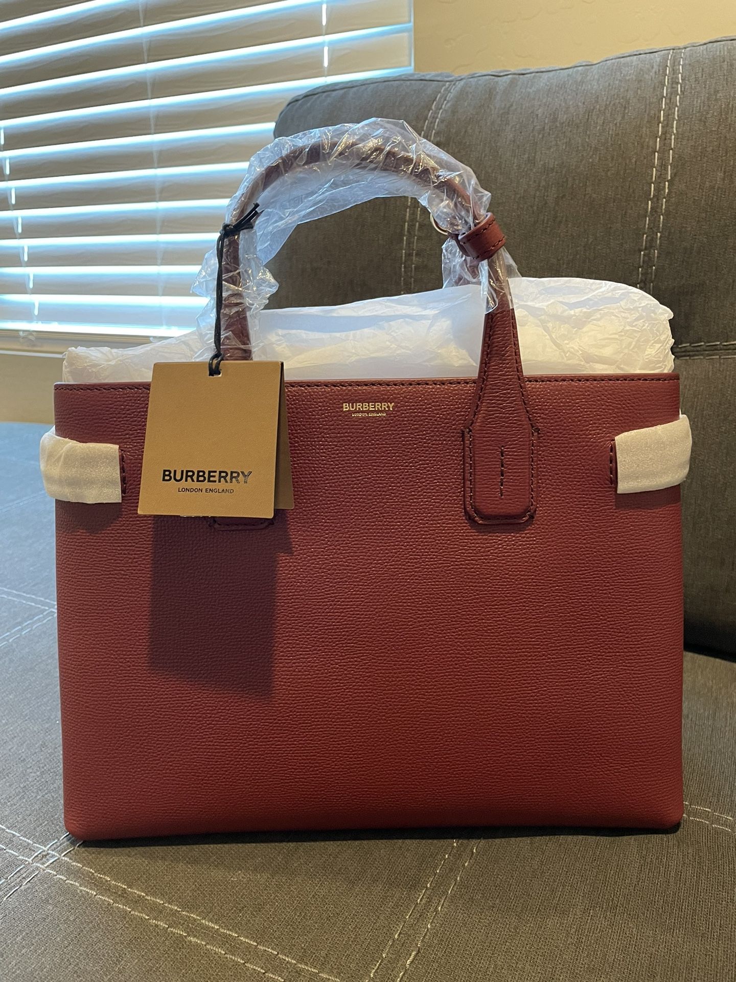 Burberry Crimson Tote Bag