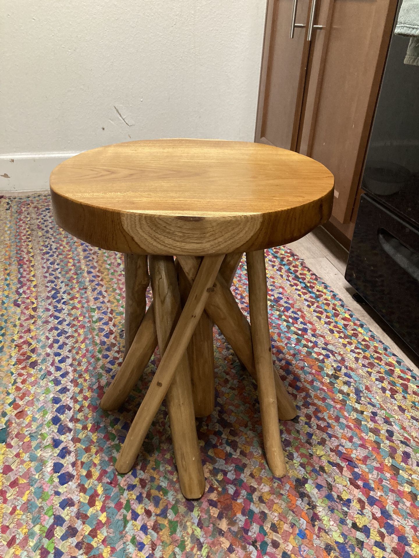 Charming Live Edge Side Table/Plant Stand $55