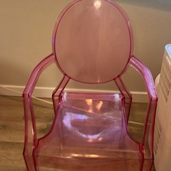 Clear Pink Dinning Room Chairs