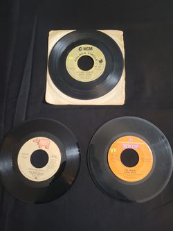 (3 vinyl records) Rick Dees Disco Duck - The Archies Sugar, Sugar - Donny Osmond Go away little girl