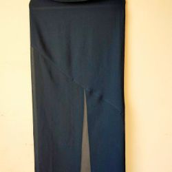 Mark Wong Nark Black Sheer Split Maxi Skirt Womens Size M Medium  Designer 