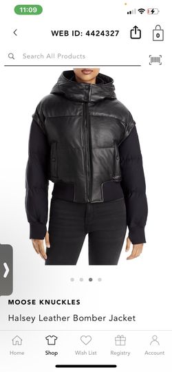 Moose Knuckle Leather Bomber/Vest Combo