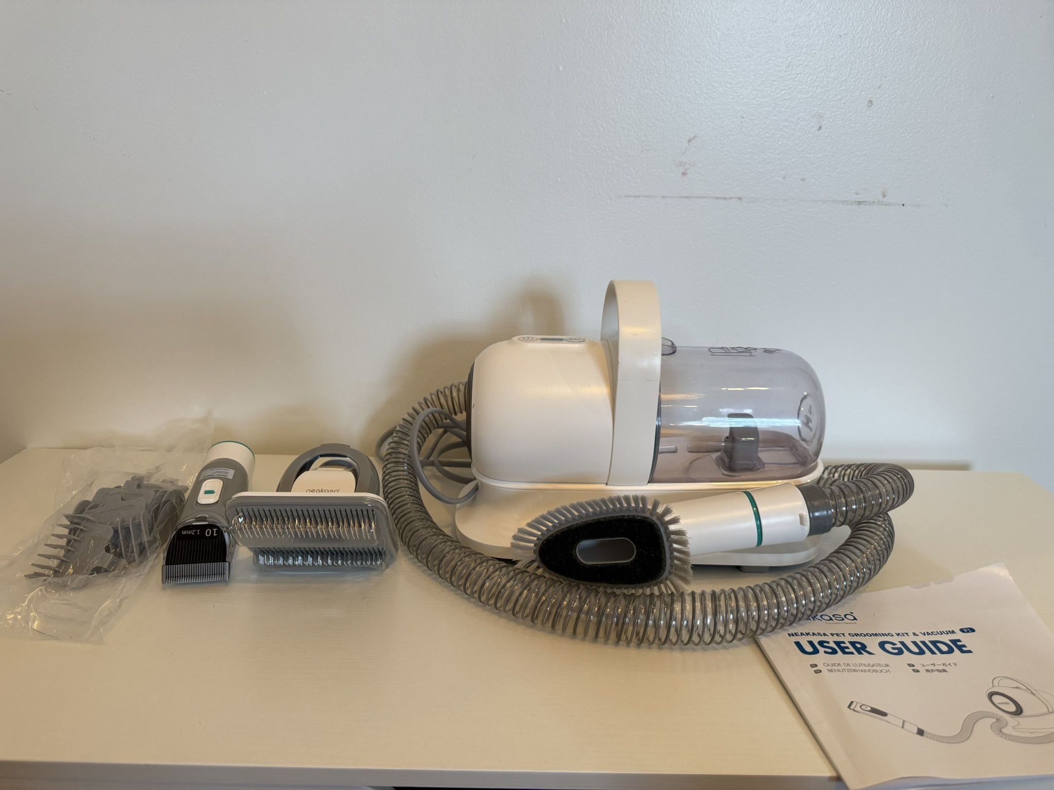 Nekasa Pet Grooming Kit & Vacuum – Like New! 🐾