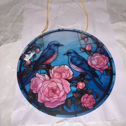 BLUE BIRDS SUN CATCHER